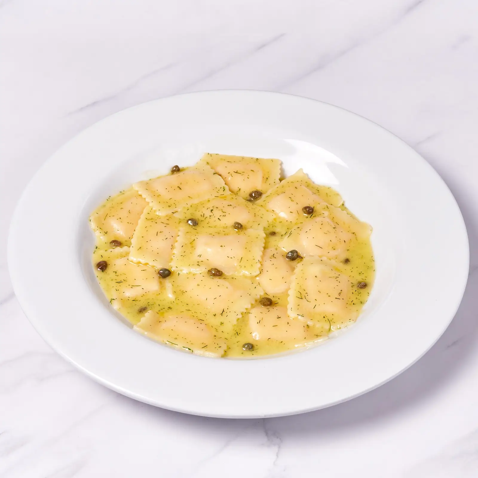 Ravioli de salmón